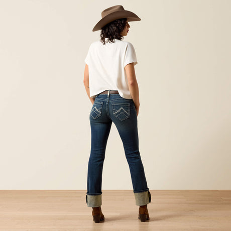 Ariat Women's Mid Rise Icon Straight Leg Jeans