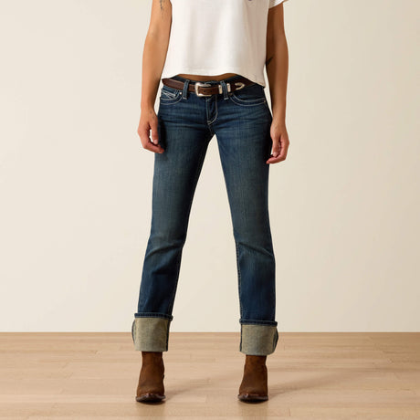 Ariat Women's Mid Rise Icon Straight Leg Jeans