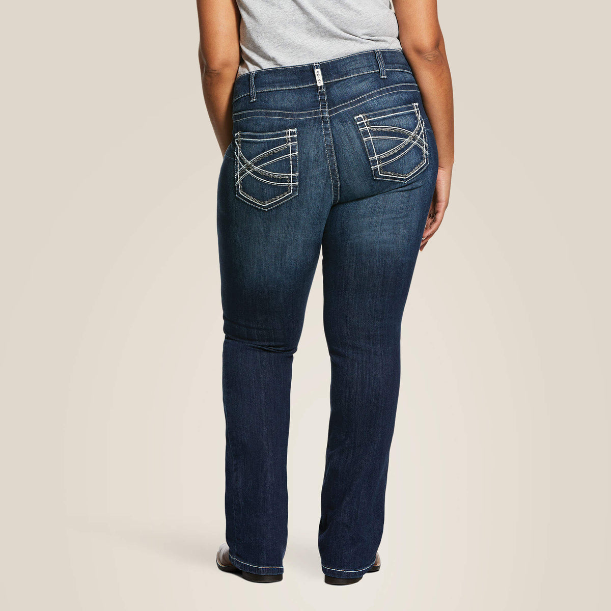 Ariat Women's R.E.A.L. Mid Rise Stretch Entwined Boot Cut Jean