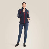 Ariat Women's New Team Softshell Jacket #colour_navy