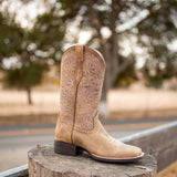 Ariat Women's Round Up Remuda Wide Square Toe Western Boot