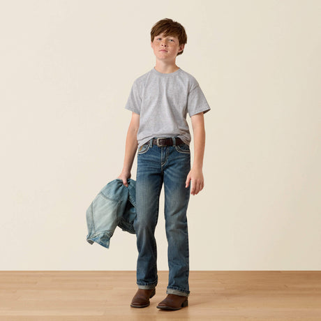 Ariat Kids' B4 Relaxed Coltrane Boot Cut Jean