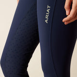 Ariat Women's Tri Factor Grip Full Seat Breech - White - Navy Eclipse