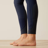 Ariat Women's Tri Factor Grip Full Seat Breech - White - Navy Eclipse