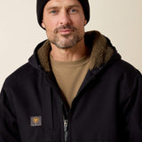 Ariat Men's Rebar DuraCanvas Jacket - Wren - Black