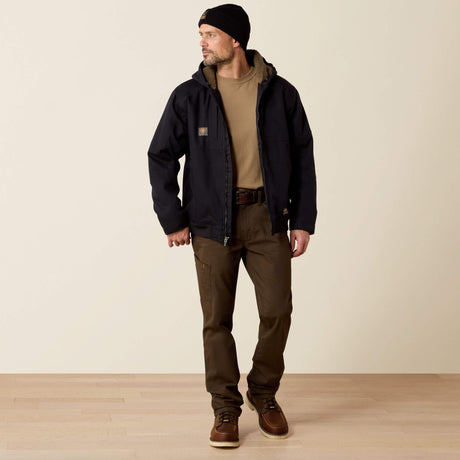 Ariat Men's Rebar DuraCanvas Jacket - Wren - Black