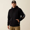 Ariat Men's Rebar All-Weather Full Zip Hoodie - Black