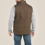 Ariat Men's Rebar Duracanvas Vest - Wren #colour_brown