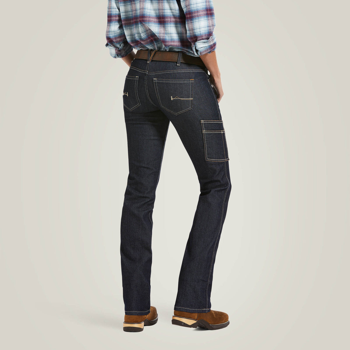 Ariat Women's Rebar  DuraStretch Raven Straight Leg Jean