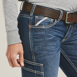 Ariat Women's Rebar Mid Rise Riveter DuraStretch Straight Leg Jeans