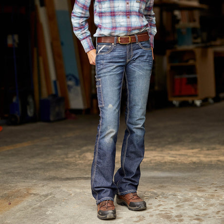 Ariat Women's Rebar Mid Rise Riveter DuraStretch Straight Leg Jeans