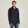 Ariat Men's Tek Team 12 Zip Sweatshirt - Navy Heather #colour_blue