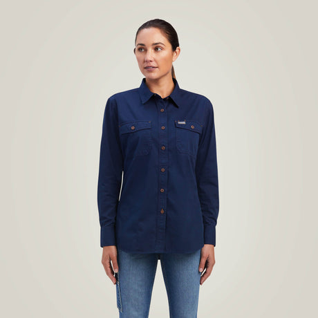 Ariat Women's Rebar Washed Twill   Work Shirt