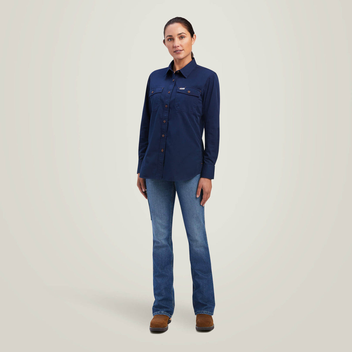 Ariat Women's Rebar Washed Twill   Work Shirt