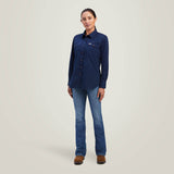 Ariat Women's Rebar Washed Twill   Work Shirt