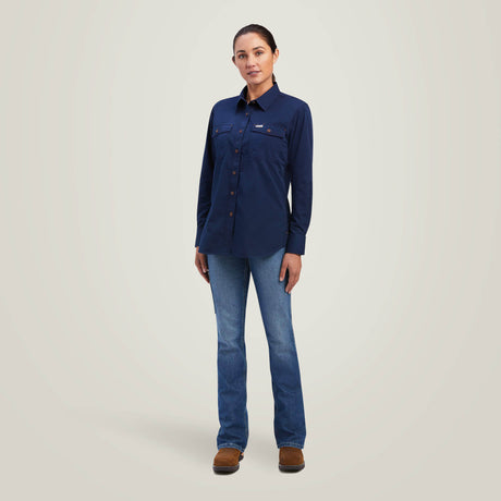 Ariat Women's Rebar Washed Twill   Work Shirt