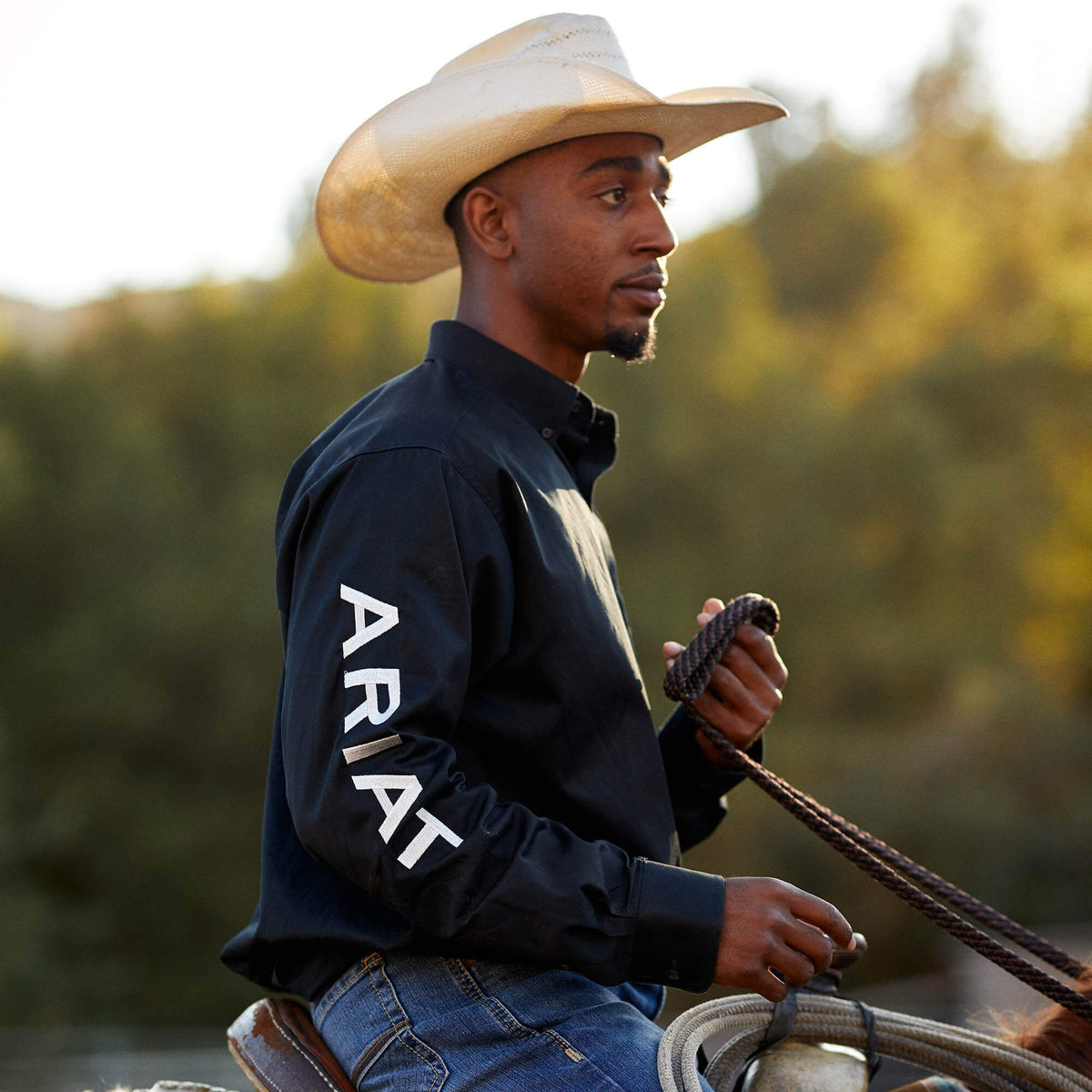 Ariat Men's Team Logo Twill Fitted Shirt