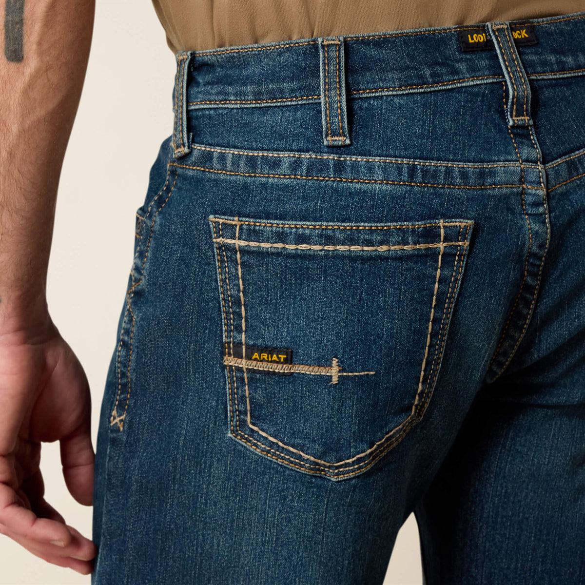 Ariat Men's Rebar M7 Slim DuraStretch Edge Stackable Straight Leg Jean