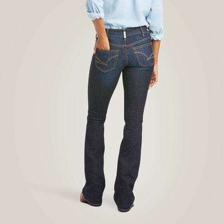 Ariat Women's R.E.A.L. Mid Rise Arrow Fit  Jocelyn Boot Cut Jean