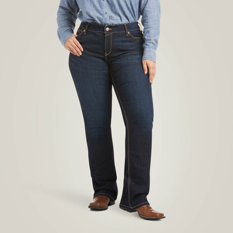 Ariat Women's R.E.A.L. Mid Rise Arrow Fit  Jocelyn Boot Cut Jean
