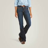 Ariat Women's R.E.A.L. Mid Rise Arrow Fit  Jocelyn Boot Cut Jean