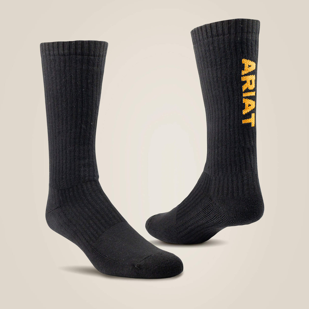 Ariat Adult Premium Cotton Mid Calf 3 Pair #colour_black