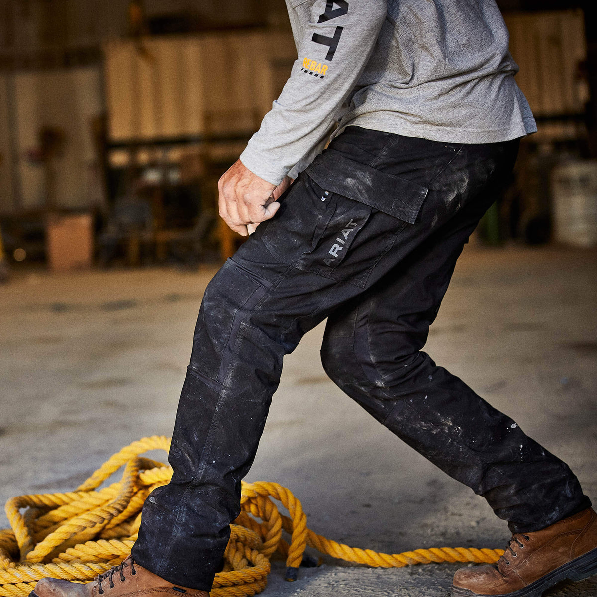 Ariat Men's Rebar M5 Straight DuraStretch Ripstop Cargo Straight Pant