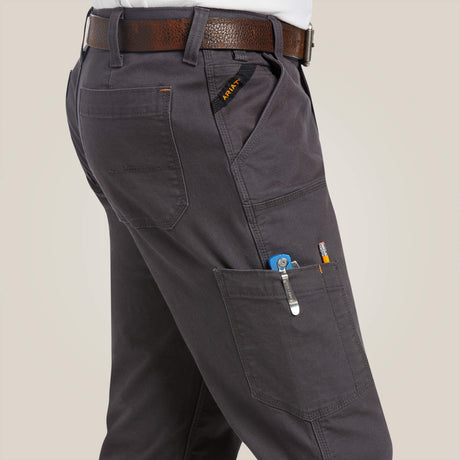Ariat Men's Rebar M7 Slim DuraStretch Made Tough Double Front Straight Pant