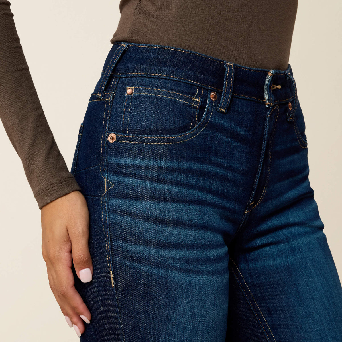 Ariat Women's R.E.A.L. High Rise  Ballary Boot Cut Jean