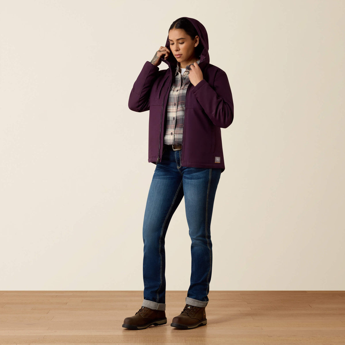 Ariat Women's Rebar DuraCanvas Insulated Jacket - Wren - Plum Perfect
