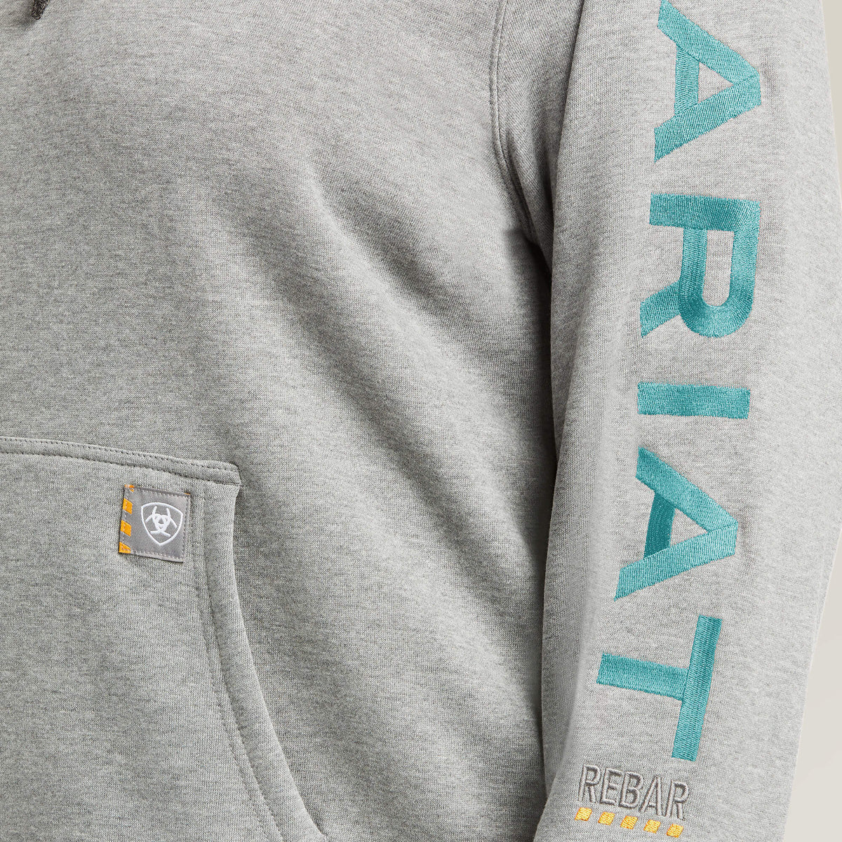 Ariat Women's Rebar Workman Graphic Hoodie - Heather Grey