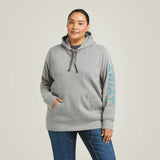 Ariat Women's Rebar Workman Graphic Hoodie - Heather Grey