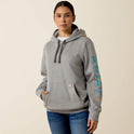 Ariat Women's Rebar Workman Graphic Hoodie - Heather Grey