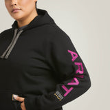 Ariat Women's Rebar Workman Graphic Hoodie - Black/Purple