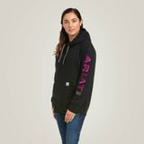 Ariat Women's Rebar Workman Graphic Hoodie - Black/Purple