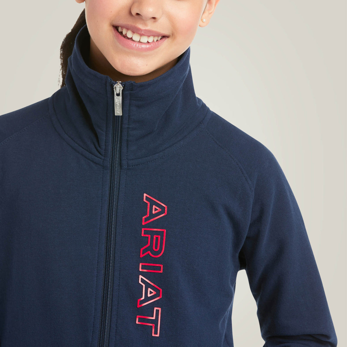 Ariat Kids' Team Logo Full Zip Sweatshirt