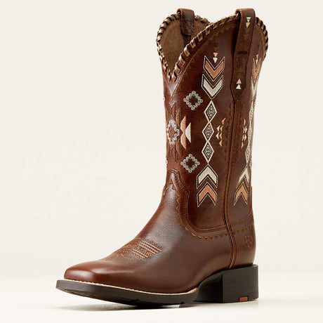 Ariat Women's Round Up Skyler Wide Square Toe Western Boot