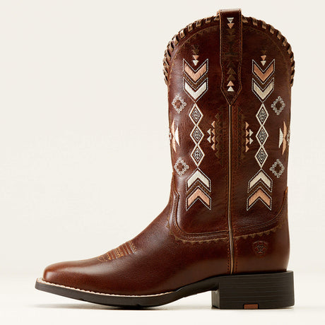 Ariat Women's Round Up Skyler Wide Square Toe Western Boot