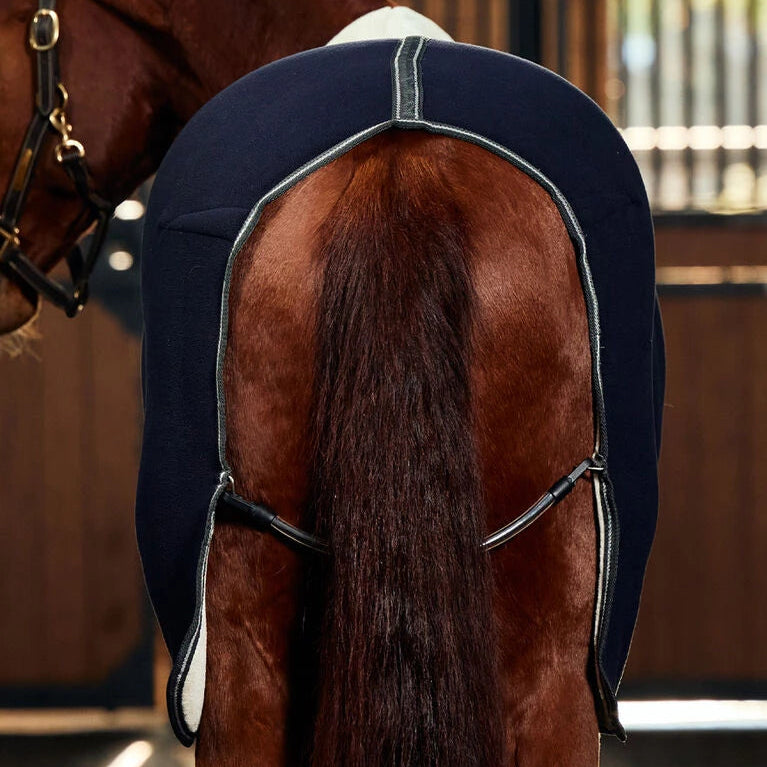 Weatherbeeta Sherpa Fleece Cooler Standard Neck #colour_navy-charcoal