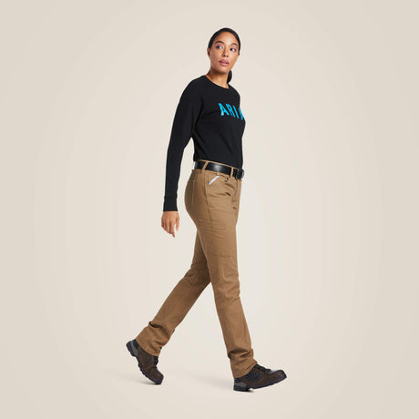 Ariat Women's Rebar  DuraStretch Made Tough Straight Leg Pant