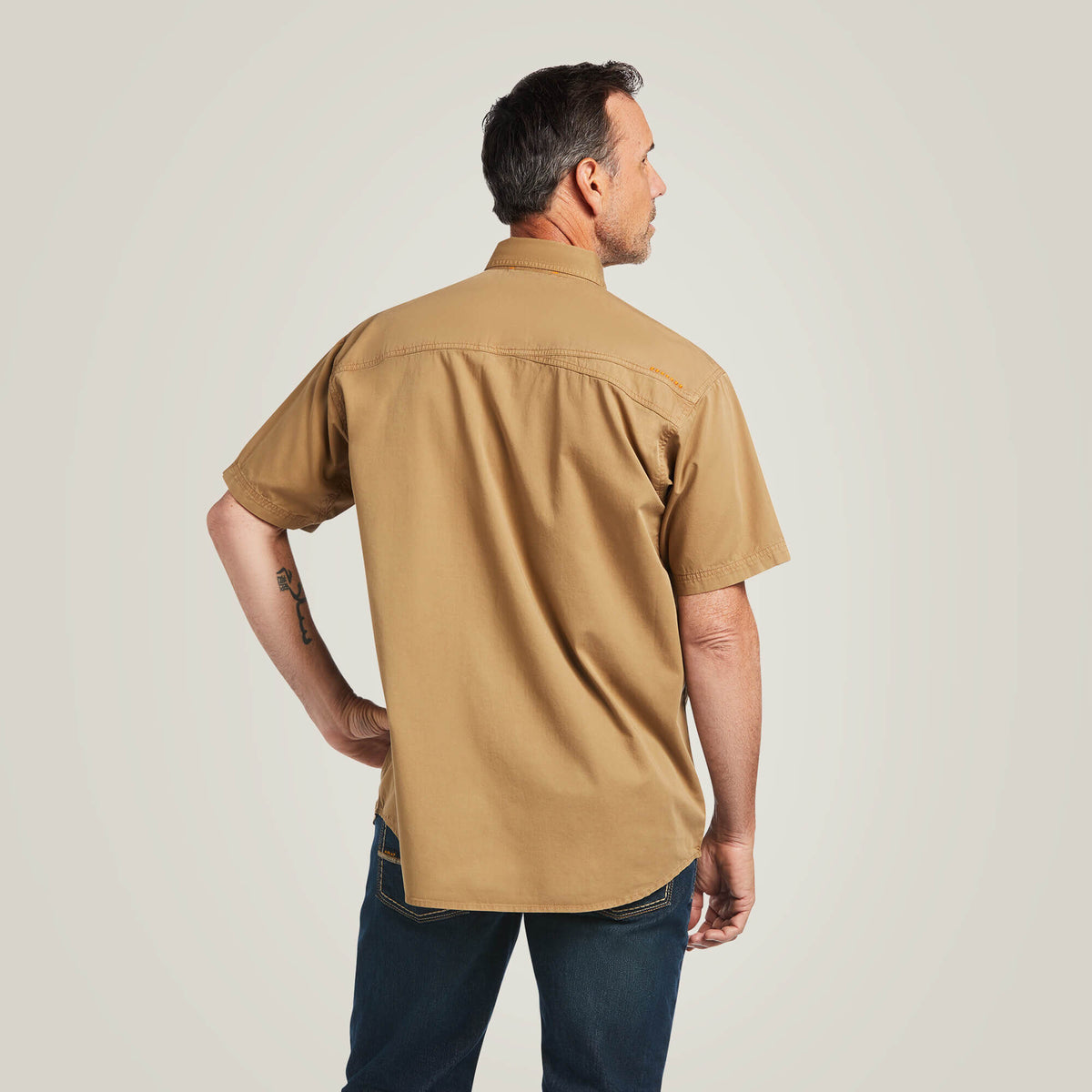Ariat Men's Rebar Washed Twill   Work Shirt