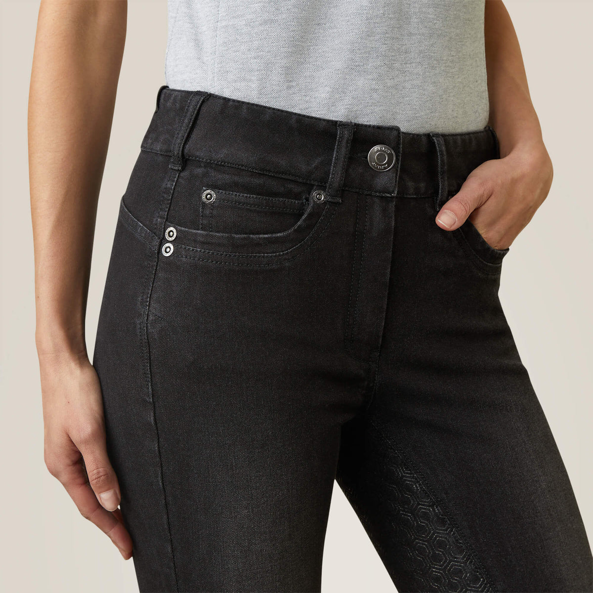Ariat Women's Halo B Denim Full Seat  Breech