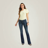 Ariat Women's R.E.A.L. Mid Rise  Corinne Boot Cut Jean