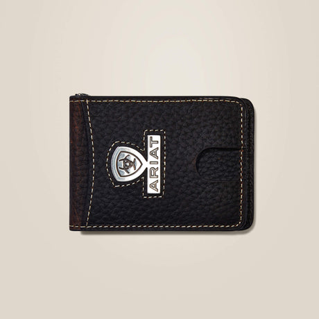 Ariat Men's Bifold Slim Wallet Staked Logo