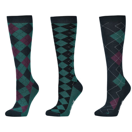 Dublin 3 Pack Socks Adults #colour_clan-argyle