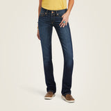 Ariat Women's R.E.A.L. Mid Rise  Octavia Straight Jean
