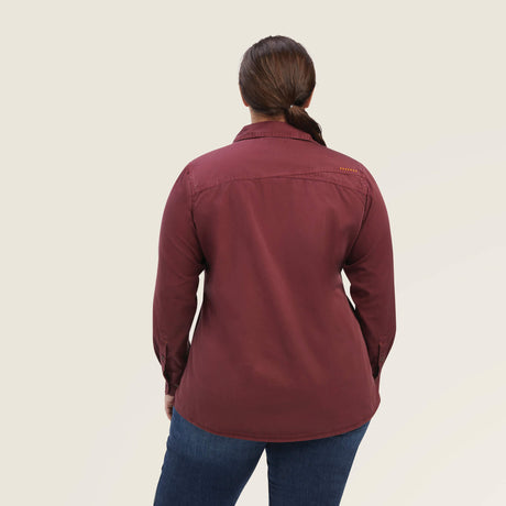 Ariat Women's Rebar Washed Twill   Work Shirt