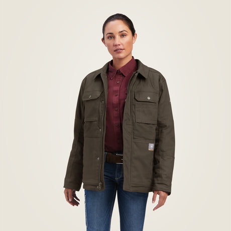 Ariat Women's Rebar DuraCanvas Sherpa-Lined   Coat