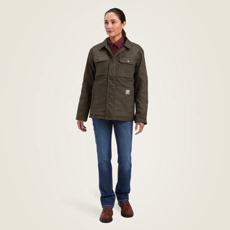 Ariat Women's Rebar DuraCanvas Sherpa-Lined   Coat