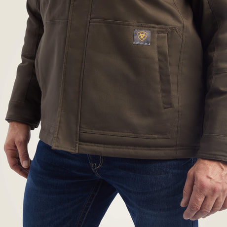 Ariat Men's Rebar DuraCanvas Sherpa-Lined   Coat